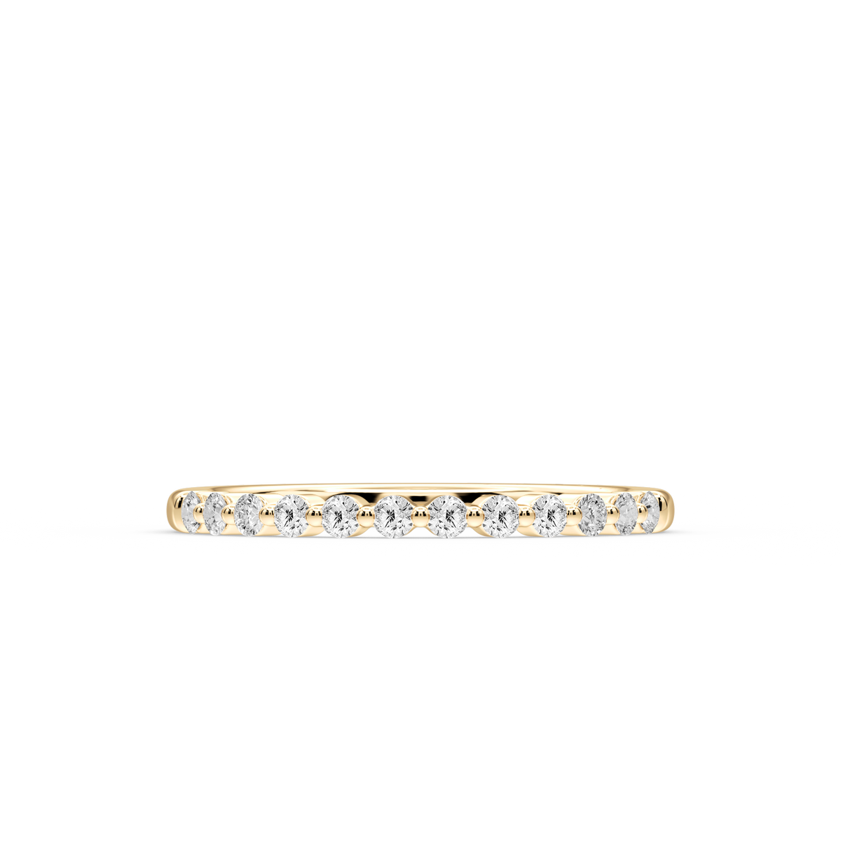 Lovea Willow Vorsteckring – Schwebende Brillanten – Gelbgold